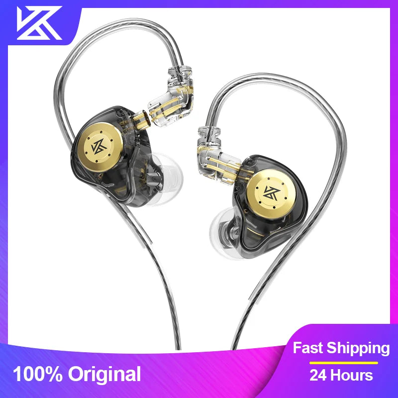 KZ EDX Pro Dynamic In‑Ear Monitor – Hi‑Fi Wired Earphones with Deep Bass, Stereo Sound for Gaming, Music & Calls – Noise Cancelling In‑Ear Headset