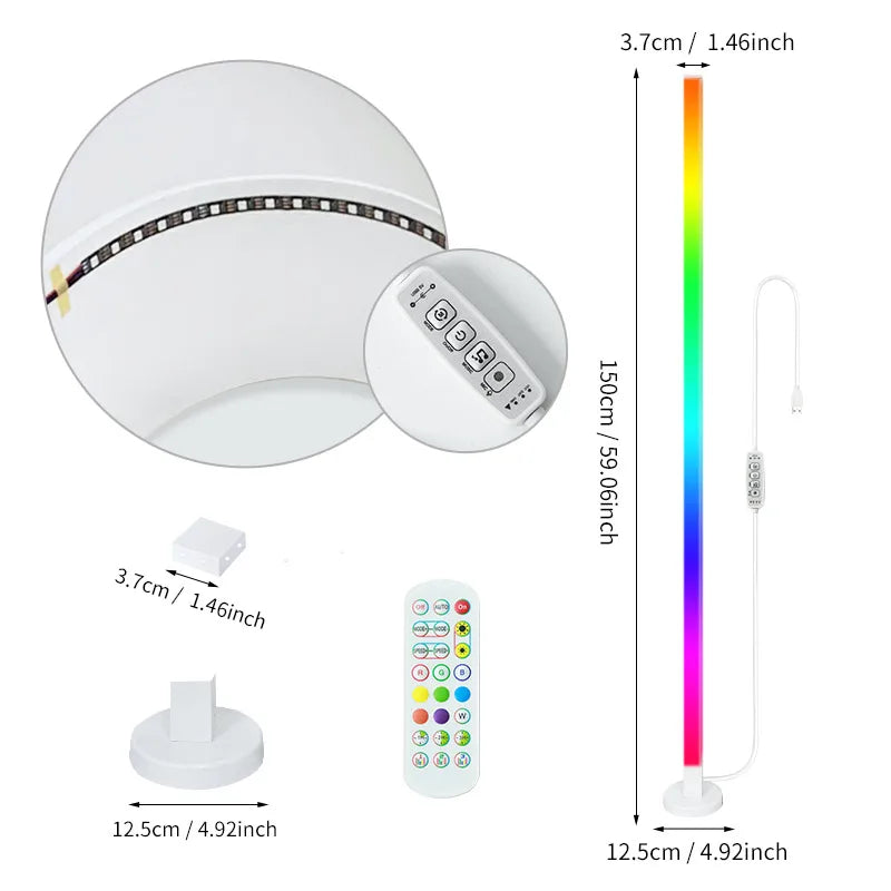 Transform Any Room in Seconds — Smart RGB LED Corner Lamp with App Control