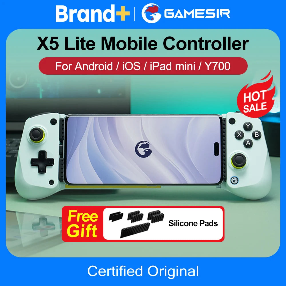 GameSir X5 Lite Mobile Gaming Controller with Hall Effect Joysticks — Compatible with iPhone, iPad Mini & Android Tablets