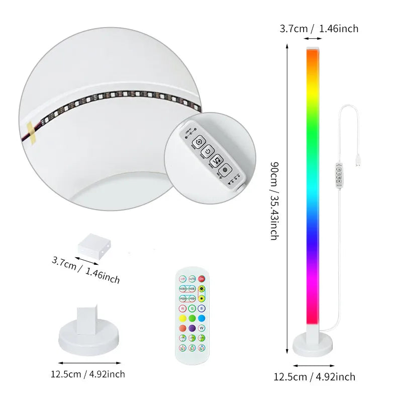 Transform Any Room in Seconds — Smart RGB LED Corner Lamp with App Control