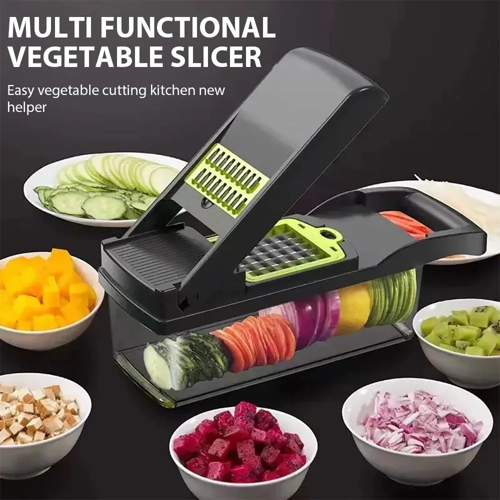 16-in-1 Vegetable Chopper - Grater, Slicer, Peeler, Egg Separator & More!