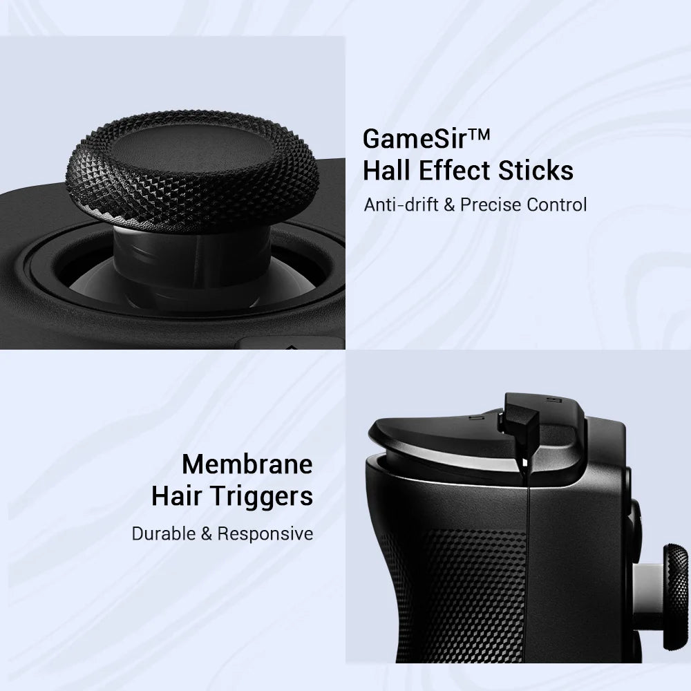 GameSir X5 Lite Mobile Gaming Controller with Hall Effect Joysticks — Compatible with iPhone, iPad Mini & Android Tablets