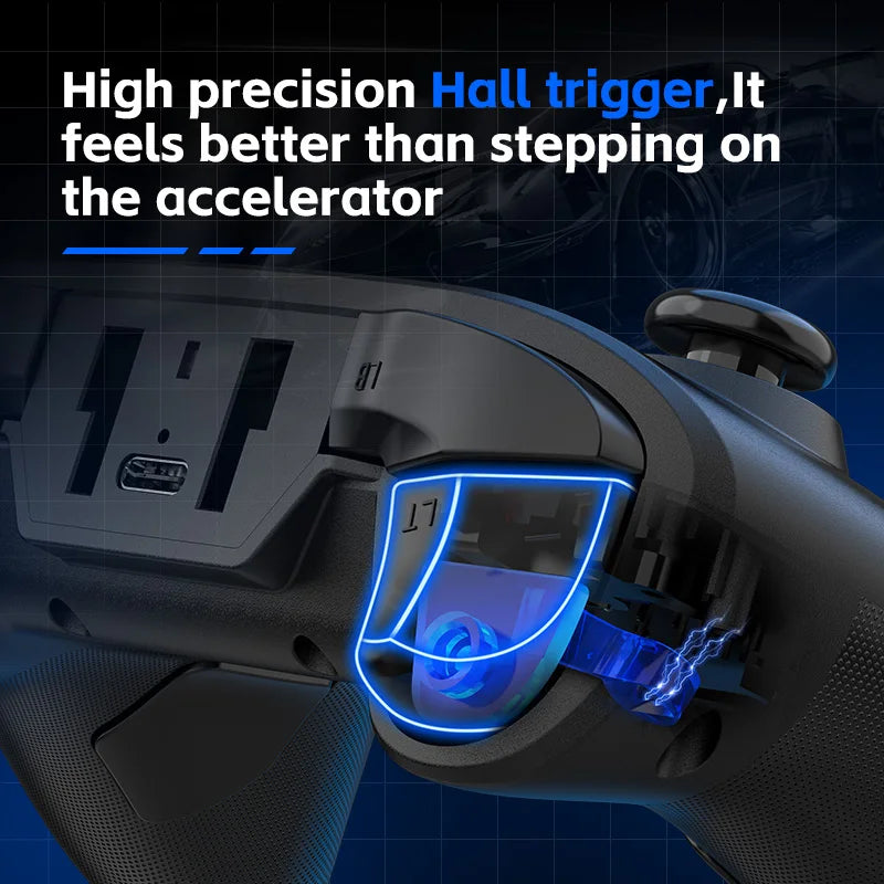 G6 Wireless Gaming Controller with Hall Effect Trigger & Joystick — Compatible with Switch, PC, Android & iOS
