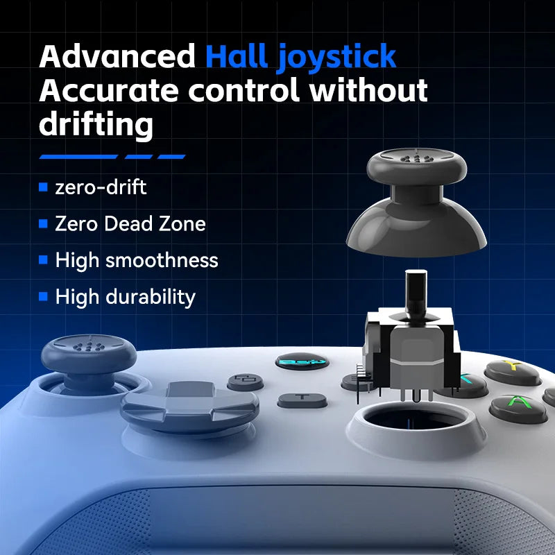G6 Wireless Gaming Controller with Hall Effect Trigger & Joystick — Compatible with Switch, PC, Android & iOS
