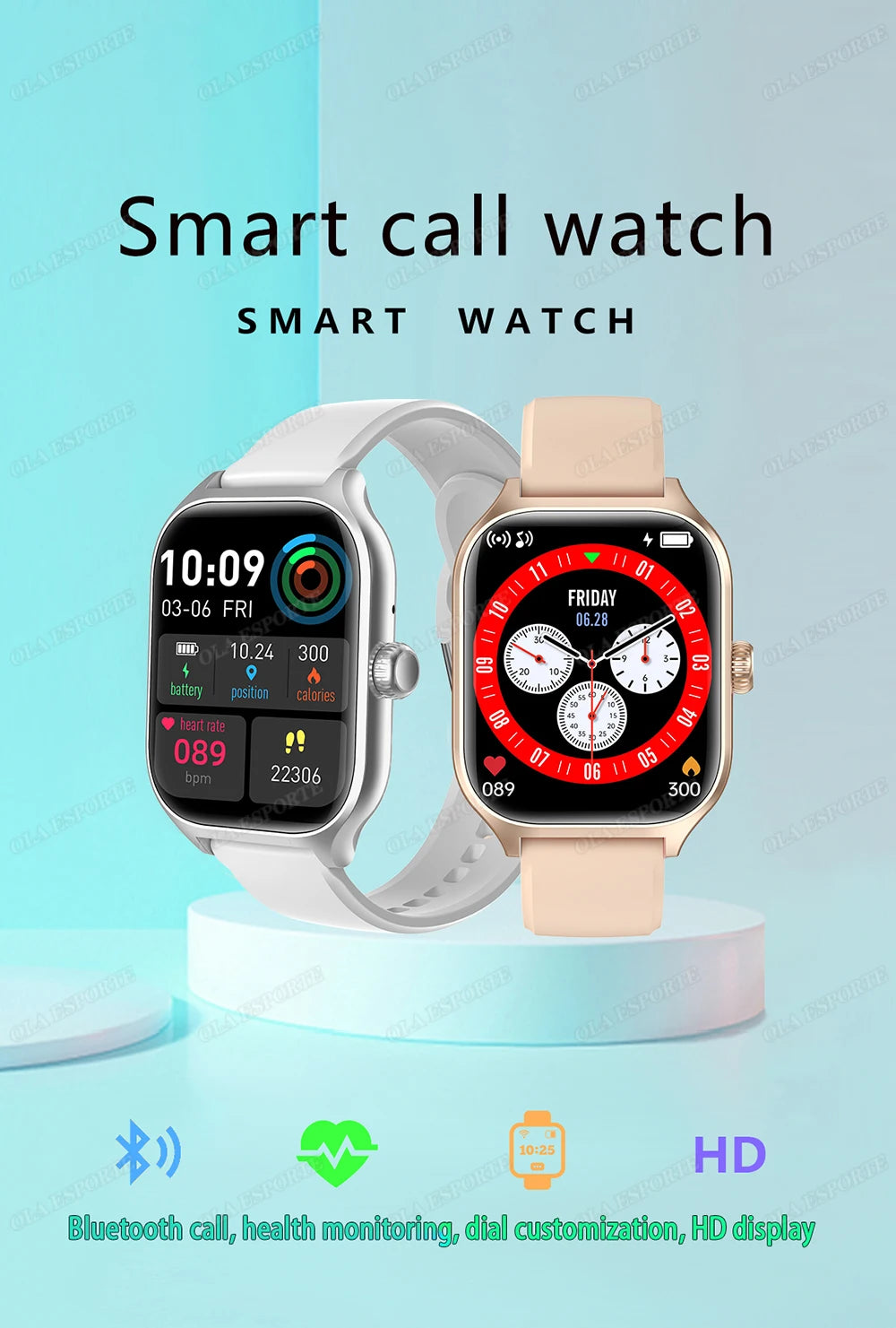 The Perfect Smart Watch Gift Set — Calls, Music & Sports Tracking
