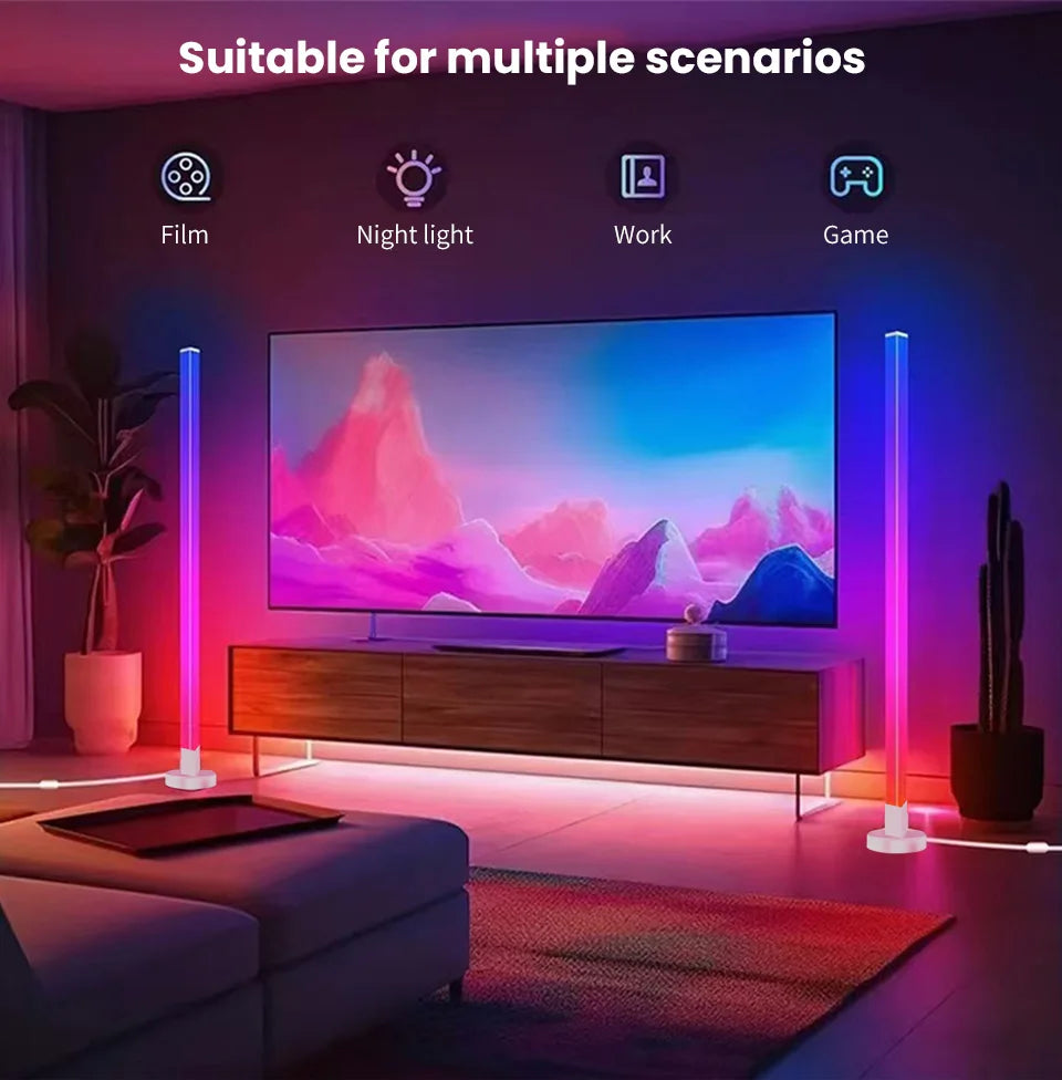 Transform Any Room in Seconds — Smart RGB LED Corner Lamp with App Control