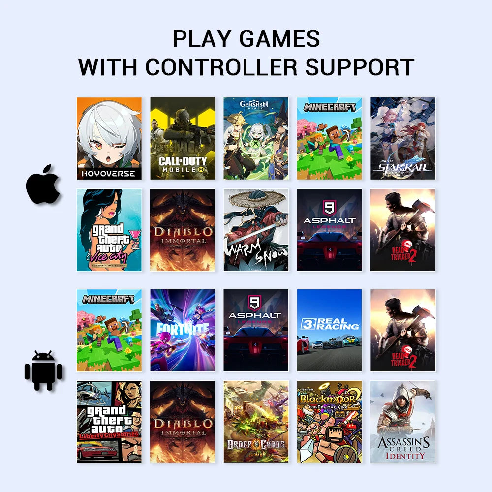 GameSir X5 Lite Mobile Gaming Controller with Hall Effect Joysticks — Compatible with iPhone, iPad Mini & Android Tablets