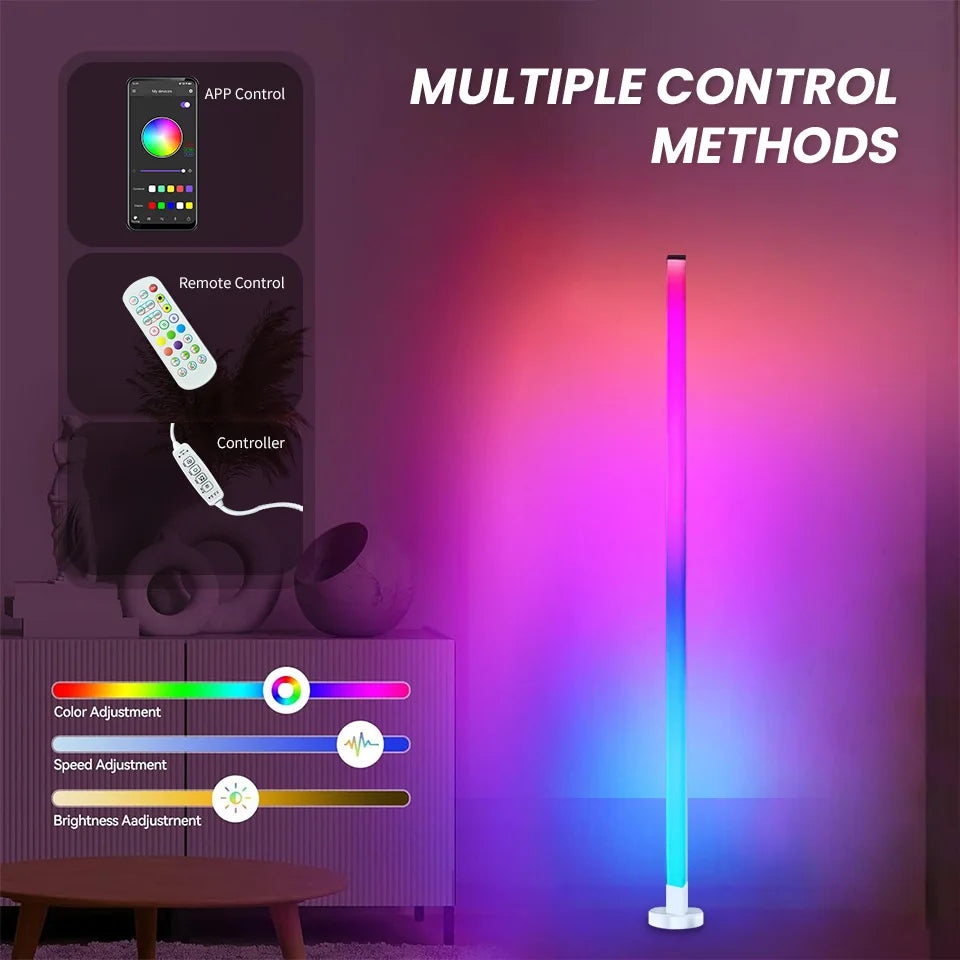 Transform Any Room in Seconds — Smart RGB LED Corner Lamp with App Control