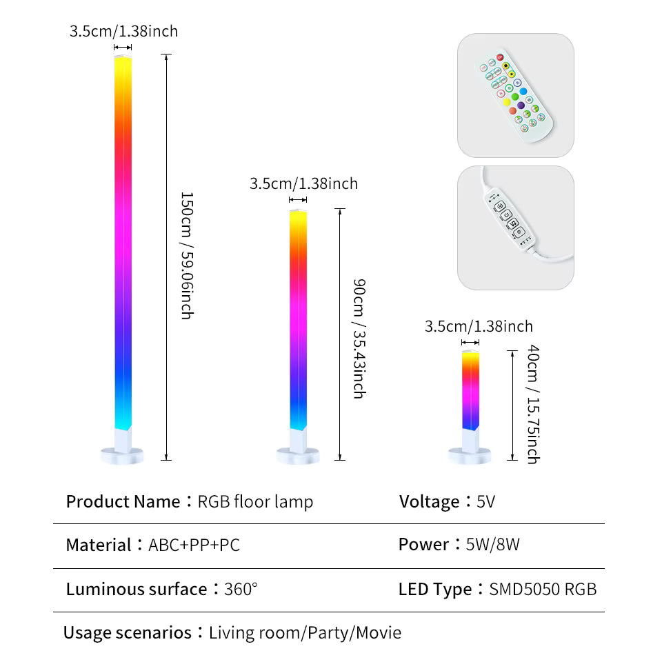 Transform Any Room in Seconds — Smart RGB LED Corner Lamp with App Control
