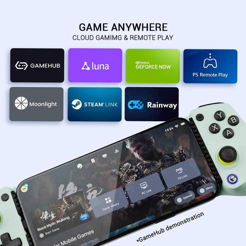 GameSir X5 Lite Mobile Gaming Controller with Hall Effect Joysticks — Compatible with iPhone, iPad Mini & Android Tablets