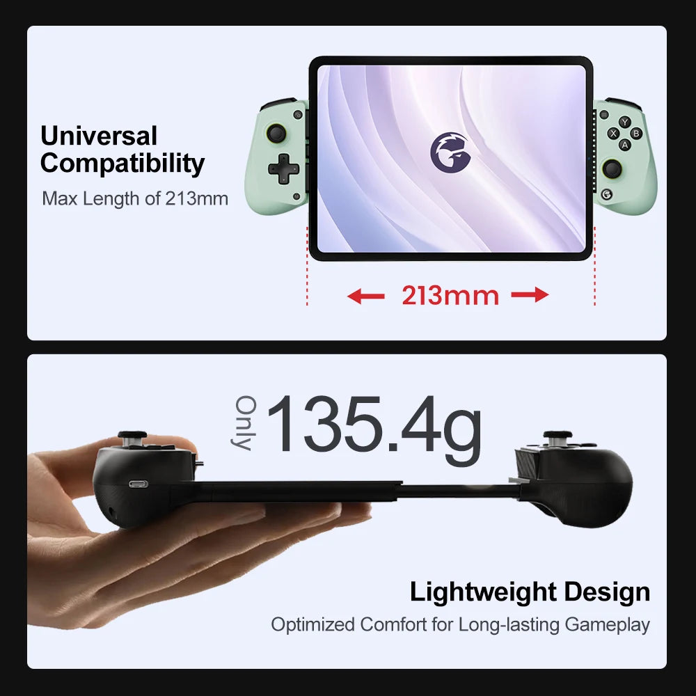 GameSir X5 Lite Mobile Gaming Controller with Hall Effect Joysticks — Compatible with iPhone, iPad Mini & Android Tablets