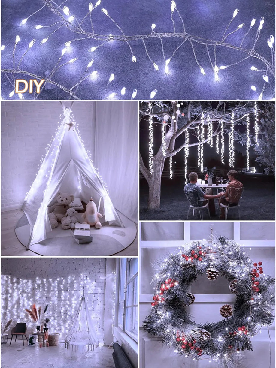 USB Firecracker Fairy String Lights with Remote Control | 3M, 6M & 9M | Wedding, Party & Christmas Décor