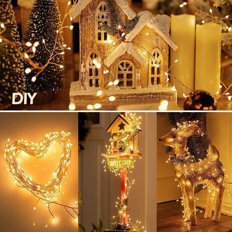 USB Firecracker Fairy String Lights with Remote Control | 3M, 6M & 9M | Wedding, Party & Christmas Décor